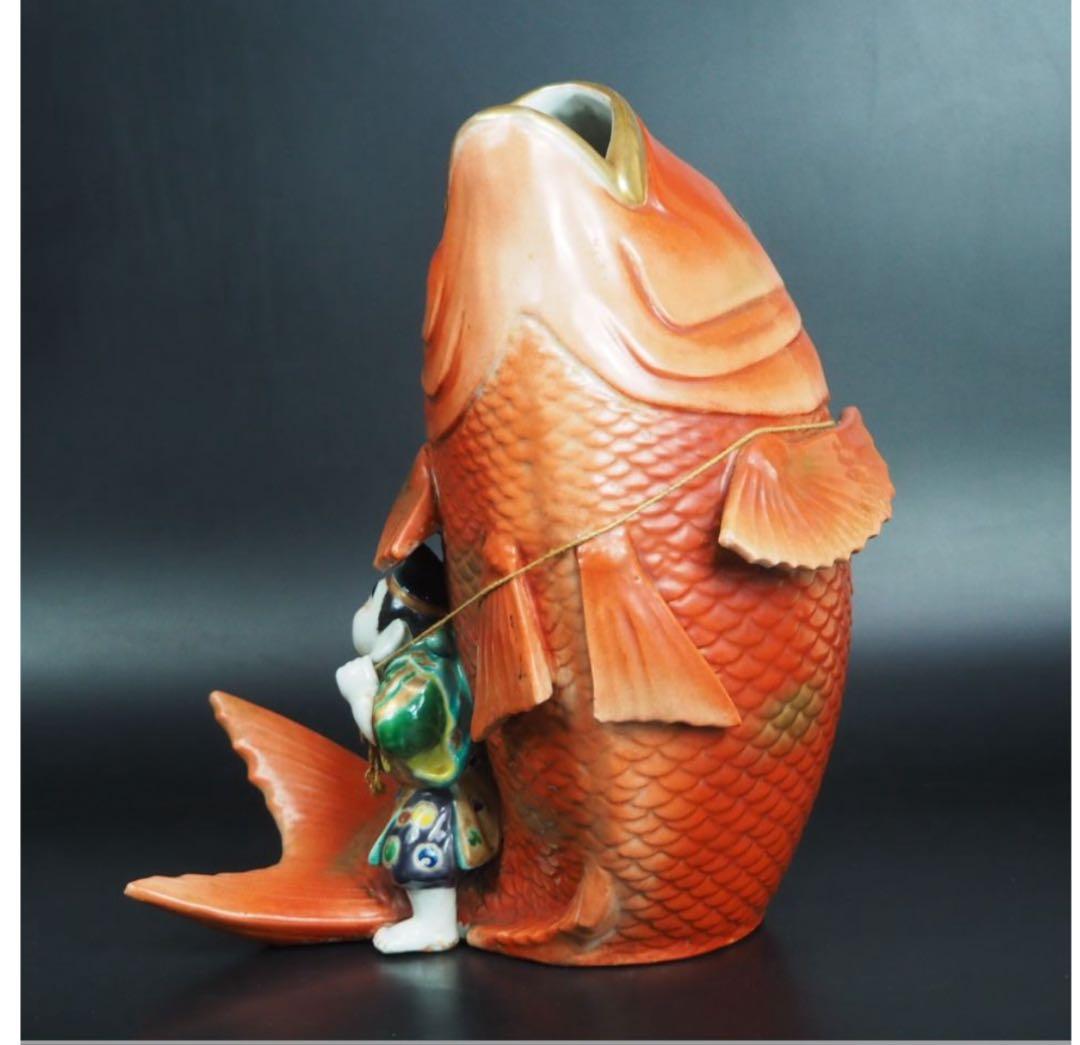 送料無料　明治時代　九谷恵比寿様　高さ31ｃｍ　迫力満点★大珍品★超レア★