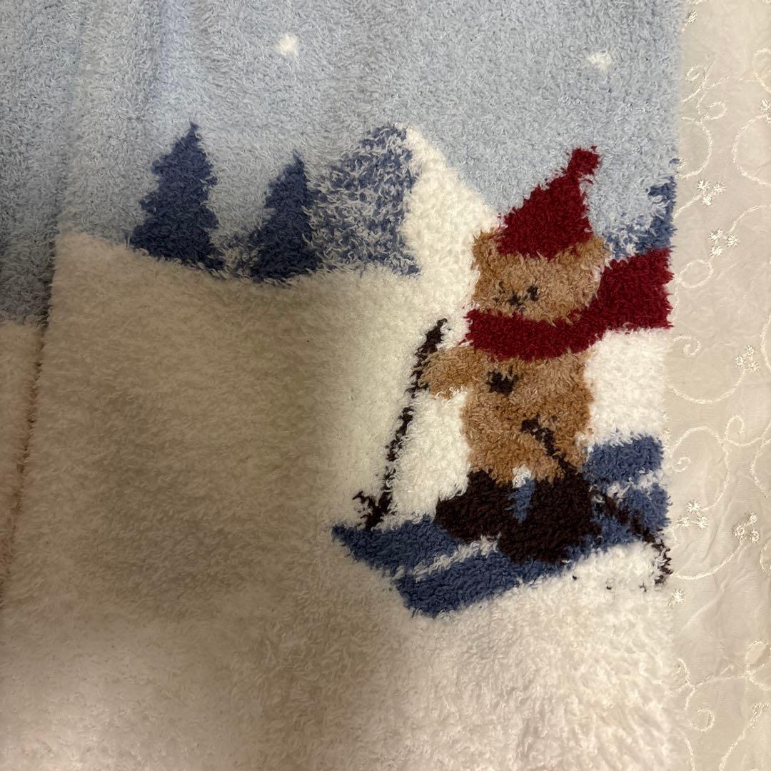 ジェラピケ　スキーベアジャガードロングパンツ　ホリデー