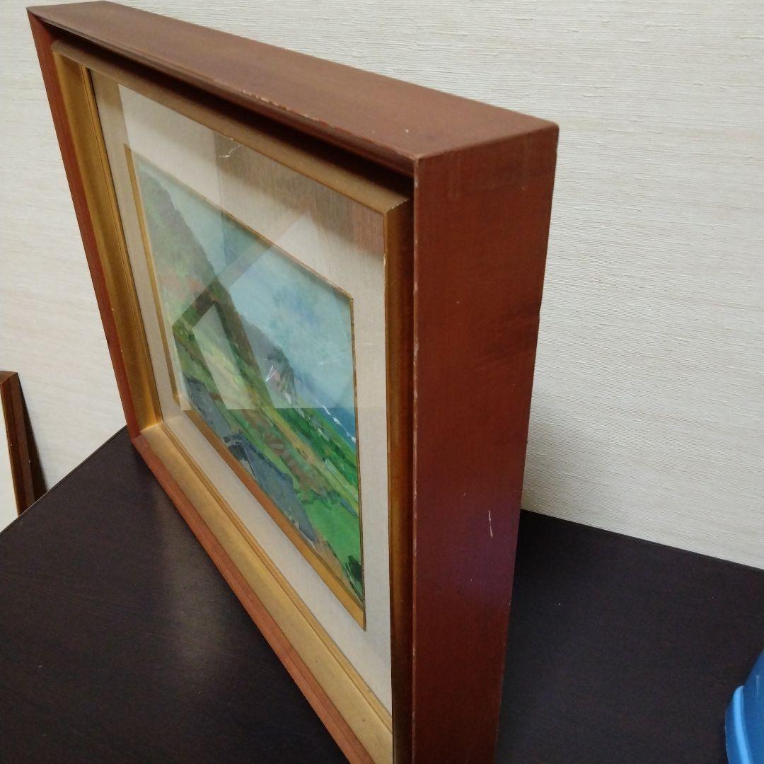 奥村隼人　油絵　額入り　素描集付き