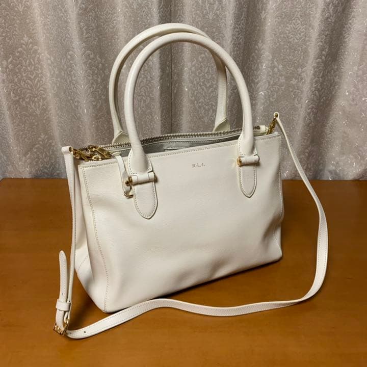 ローレンラルフローレン//2wayバッグ　ホワイト