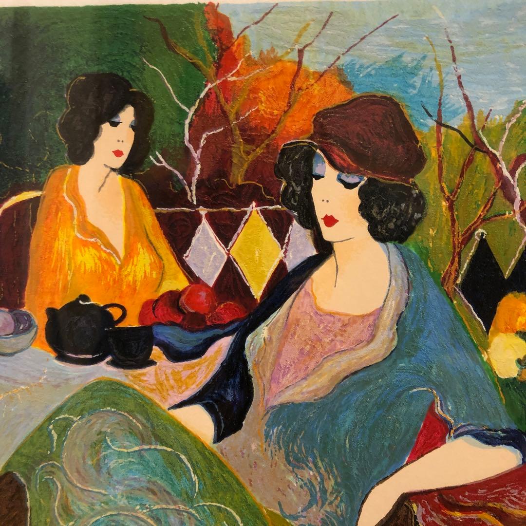 絵画 Tarkay red hat