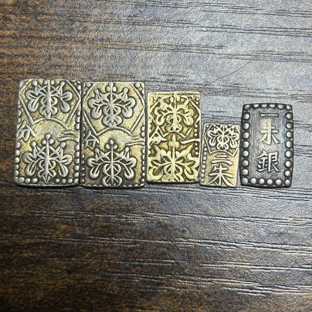 日本古銭　二分金　一分金　ニ朱金　一朱金　旧貨幣　江戸