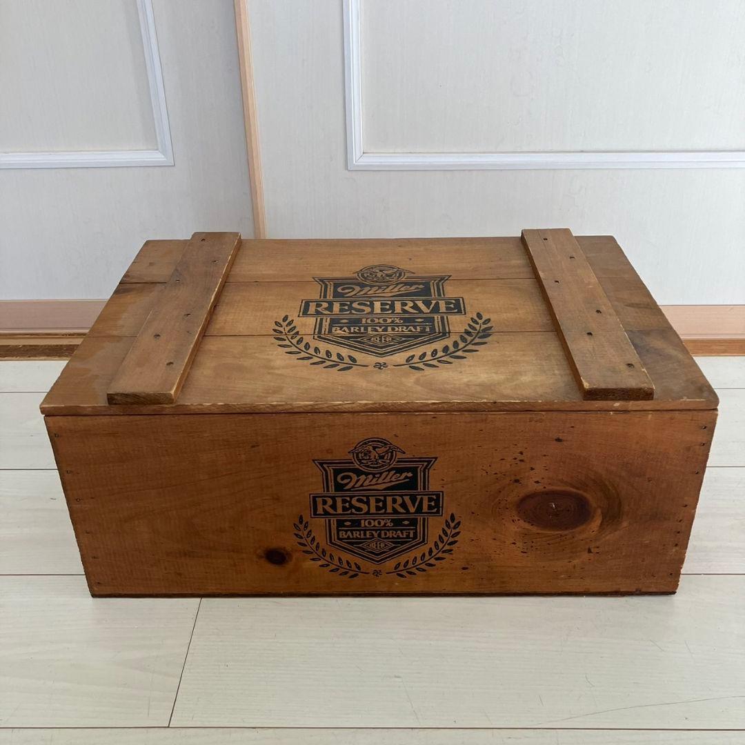 Miller ミラービール ヴィンテージ ウッドボックス キャンプコンテナ