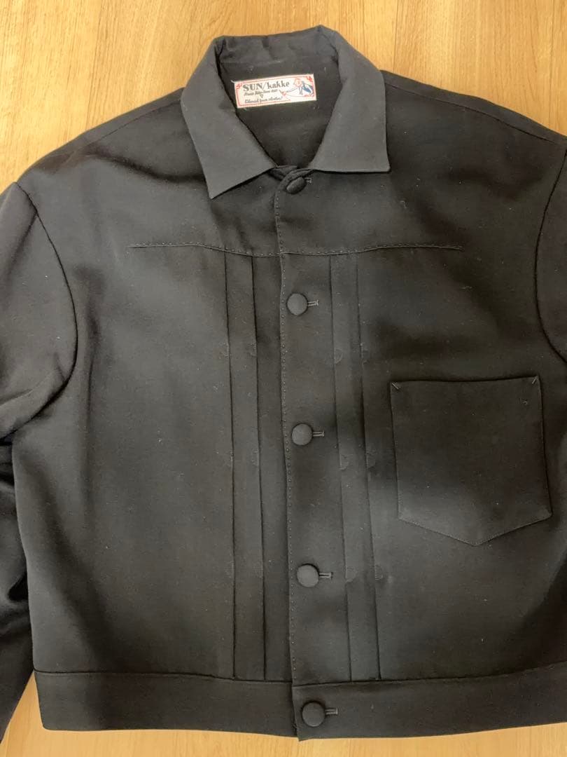 SANKAKKEI（サンカッケイ）ジージャン風黒ジャケット