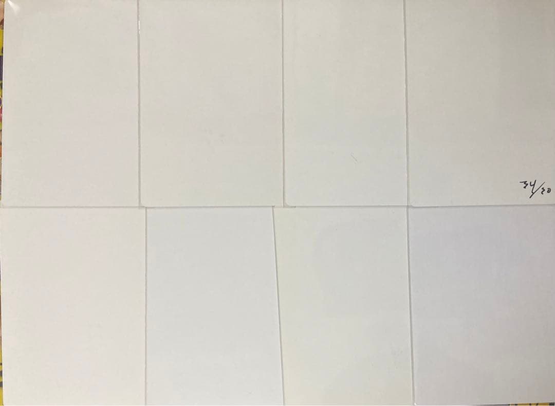 アーティストプルーフ　ブランク　8枚セット