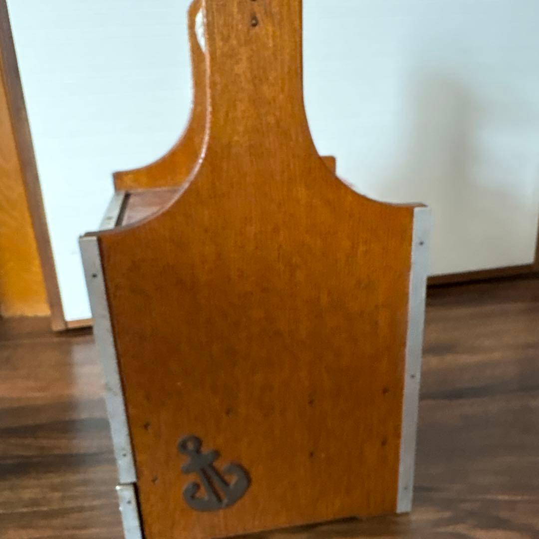 アンティーク　船舶用羅針盤　佐浦計器製作所　コンパス 木製ケース付きB-100