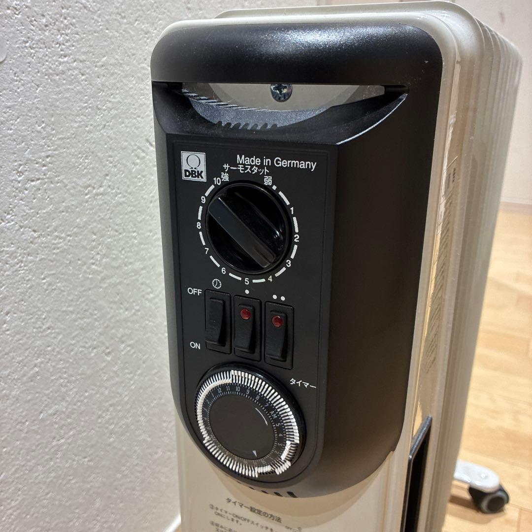 美品　DBK オイルヒーター 電気式 5段階温度設定