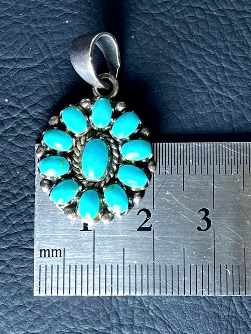 silver925 インディアンジュエリー ターコイズ ペンダント トップ
