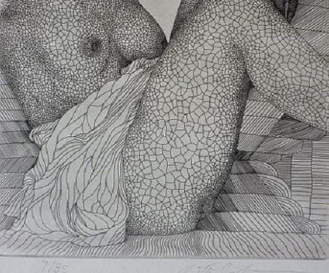 城景都　エッチング　エディションナンバー９/３５　鉛筆サインあり