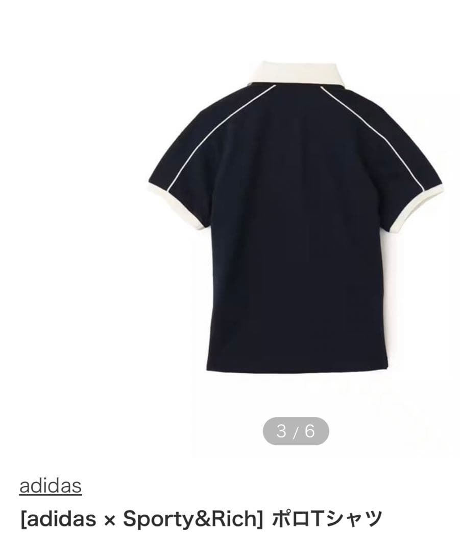 adidas✖️sporty＆richコラボポロシャツ　新品未使用　M