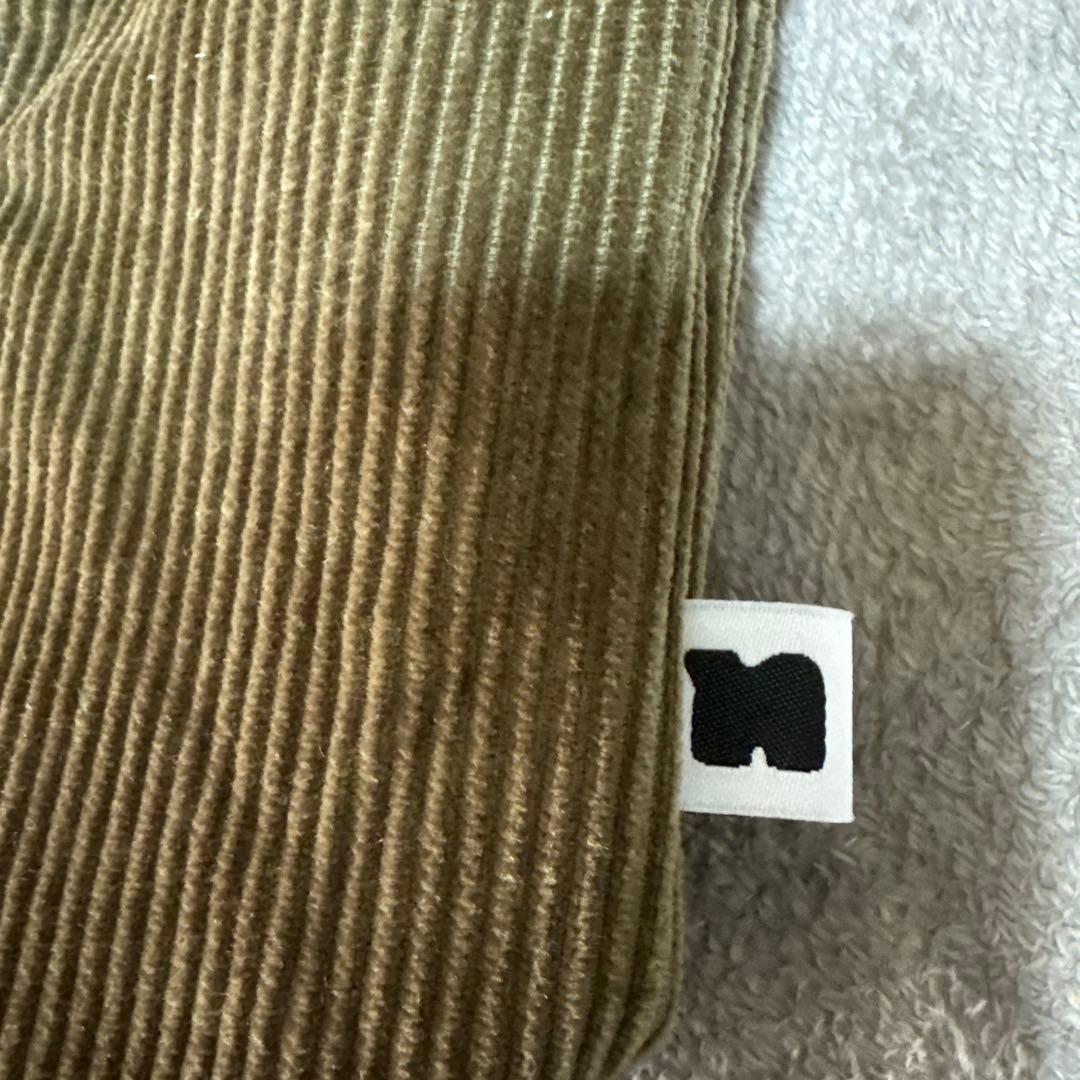 24h限定★Nissy naptime. コーデュロイトートバッグ カーキ