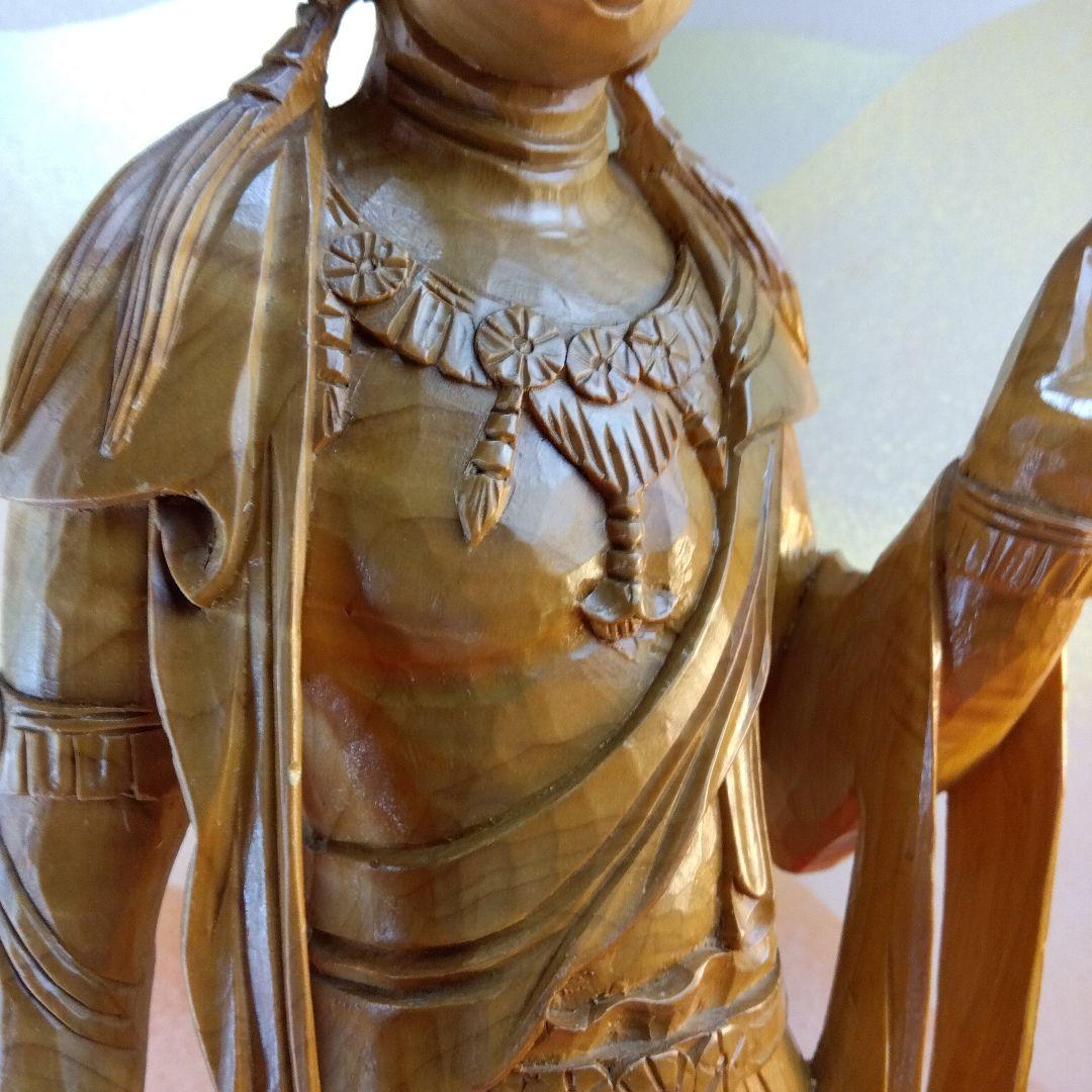 宝珠観音菩薩像　仏師63cm