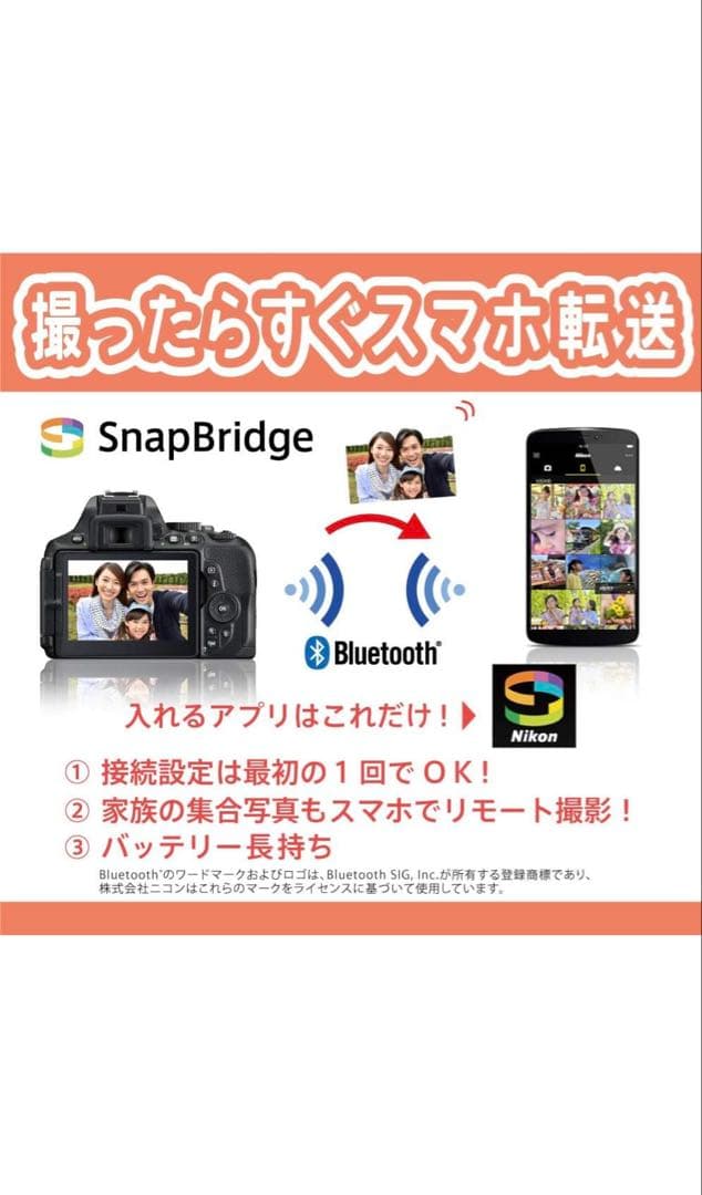 Nikon D5600 デジタル一眼レフカメラ 2本レンズ付きフルセット