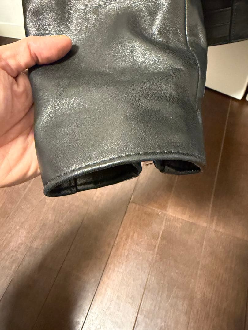 ルイスレザー　シープ　黒　44