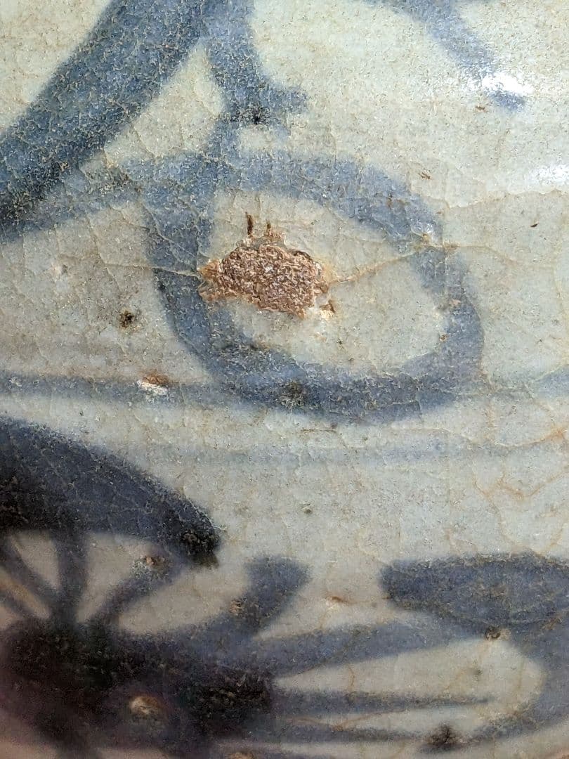 ♦中国陶磁 明時代末 漳州窯 呉須染付 壺 呉州手 置物飾り レア物古美術骨董品