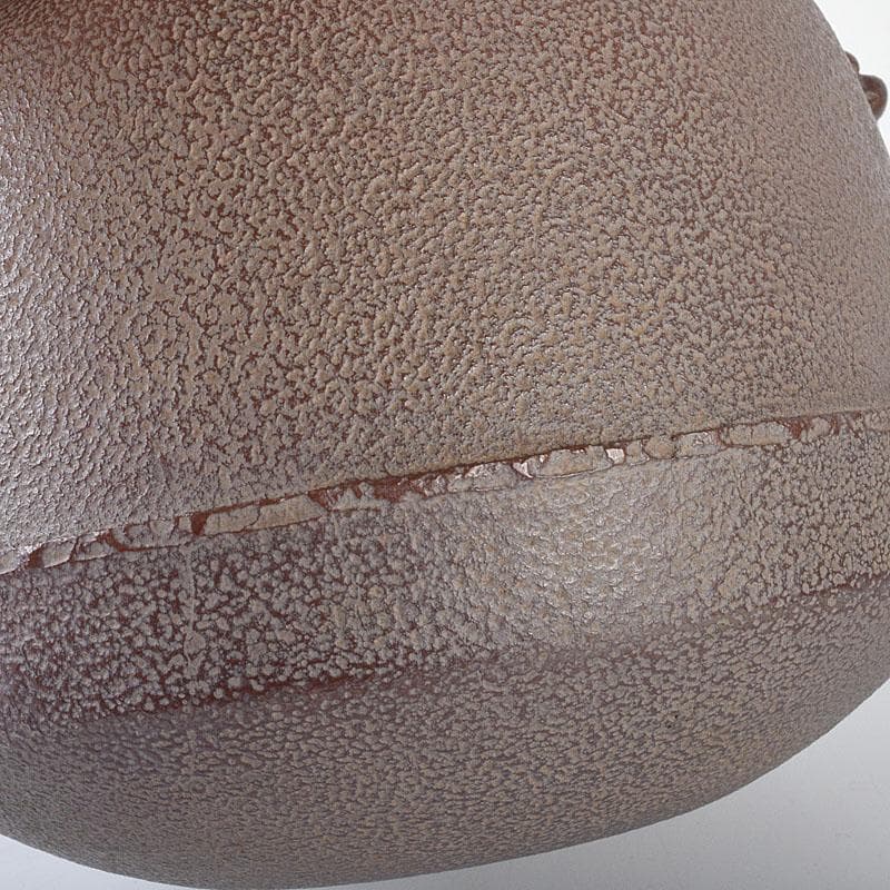 人間国宝　釜師　高橋敬典作　利休好　尻張釜　共布　共箱　M　R7757C