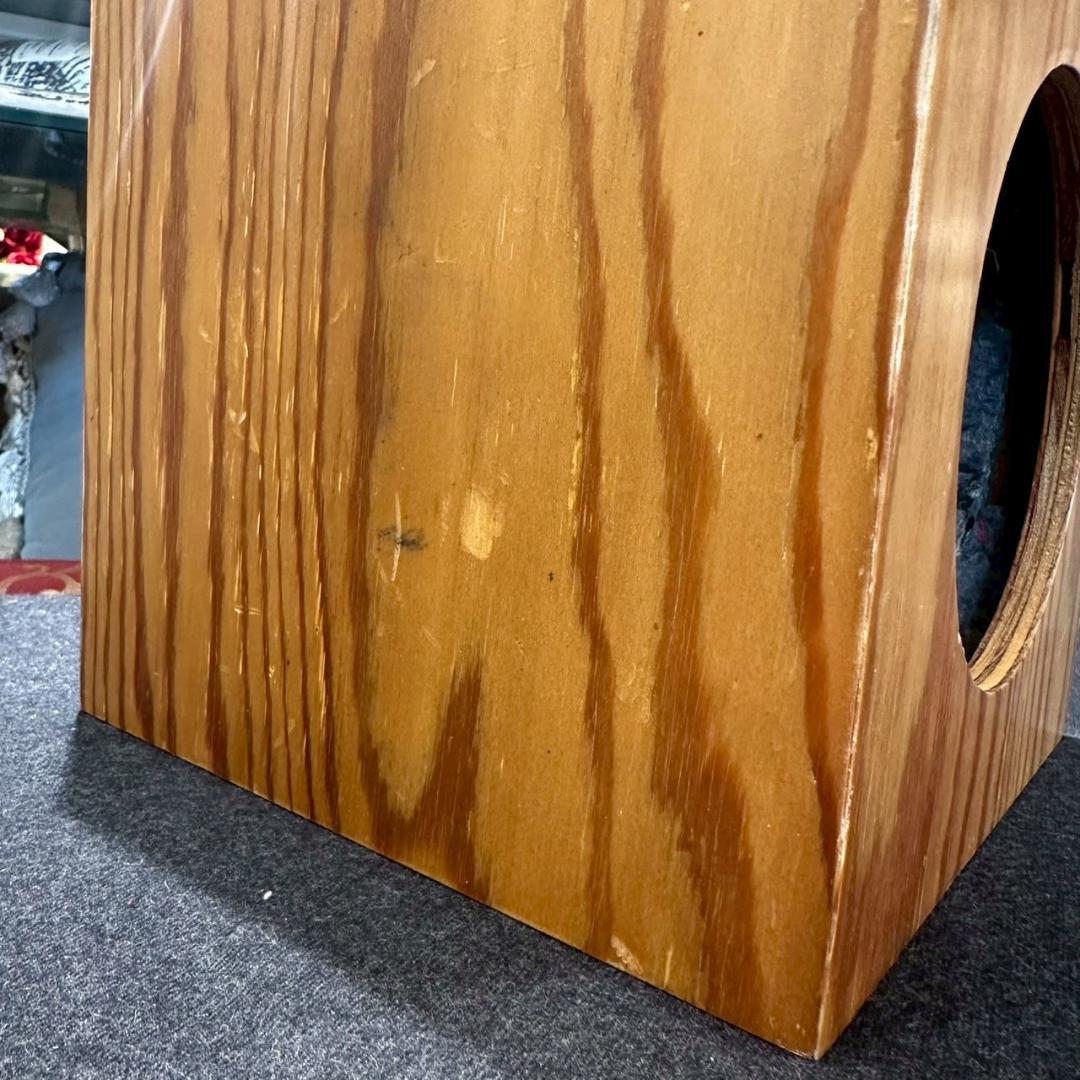 新品【2個セット】木製ペットハウス コンセント穴付き 天然木 箱型 立方体