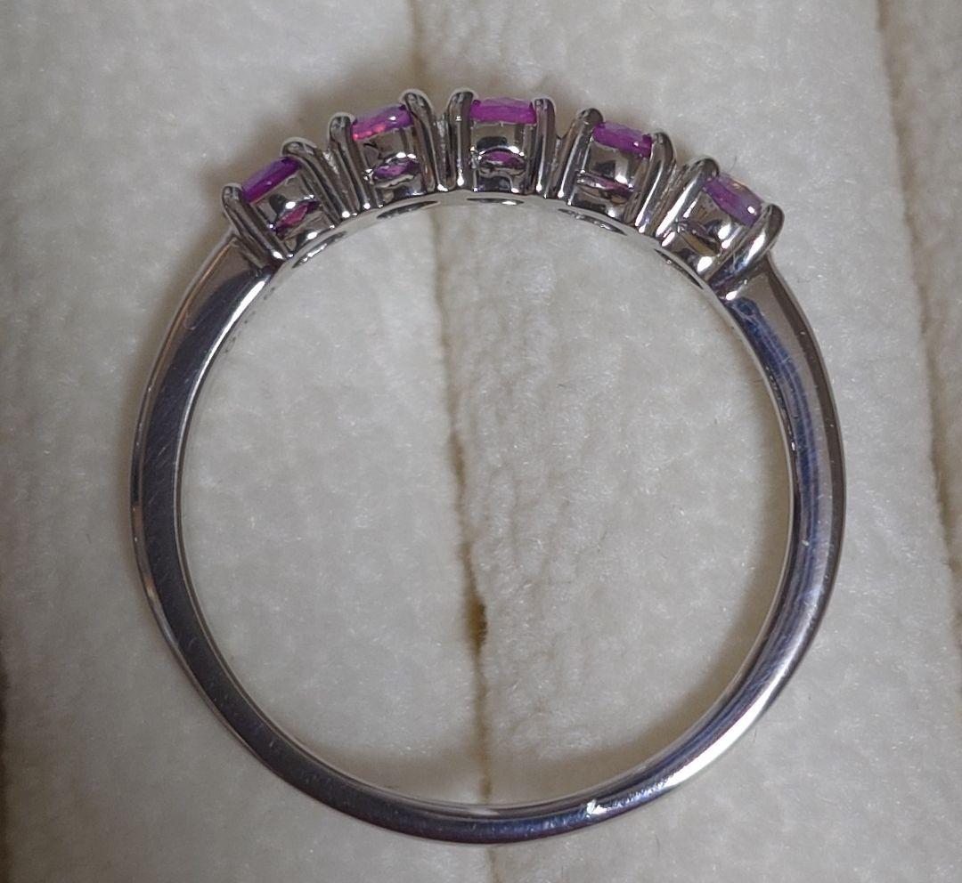 ネココネコ☆【Xmas︎!お値下げ】シルキーサファイア プラチナ リング