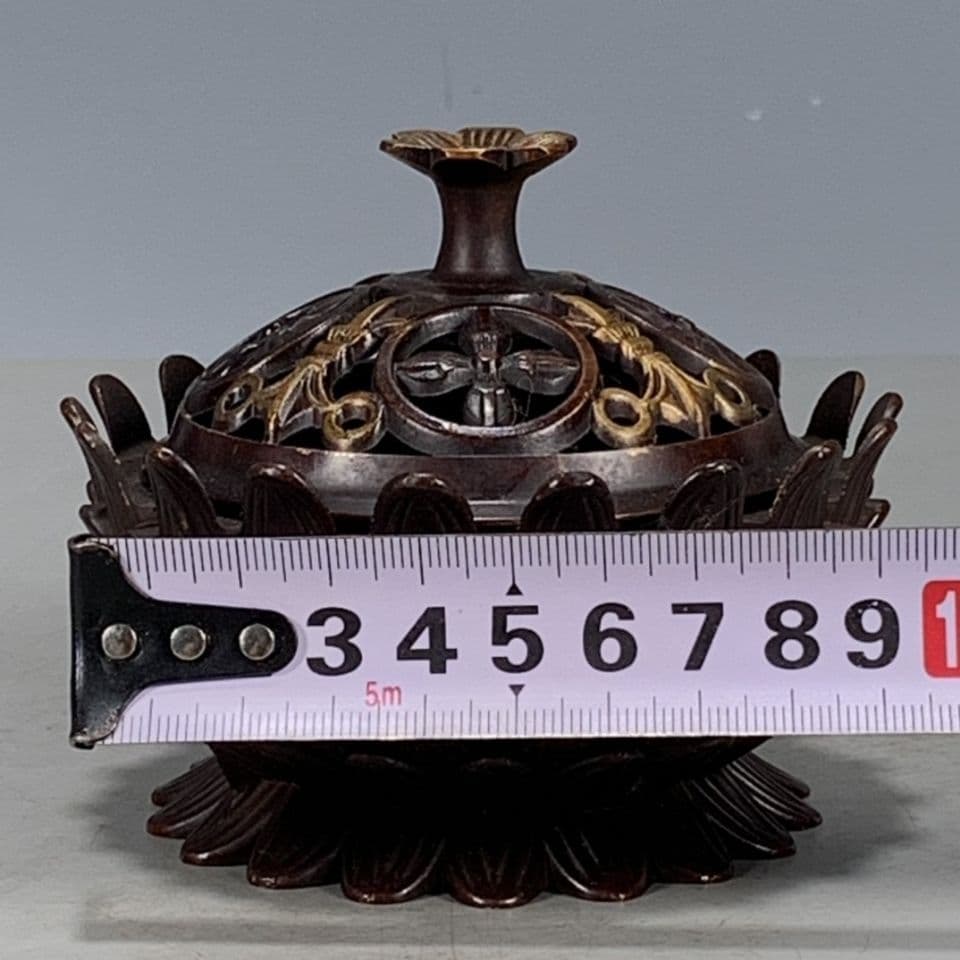 大清乾隆蓮華香炉 美術品工芸品の置物です