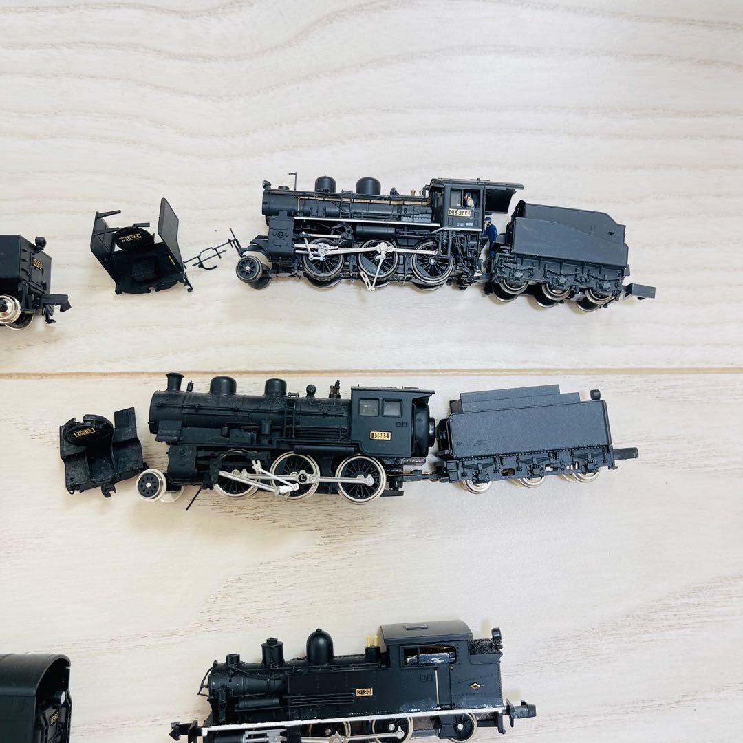 【ジャンク】Nゲージ蒸気機関車（10両）