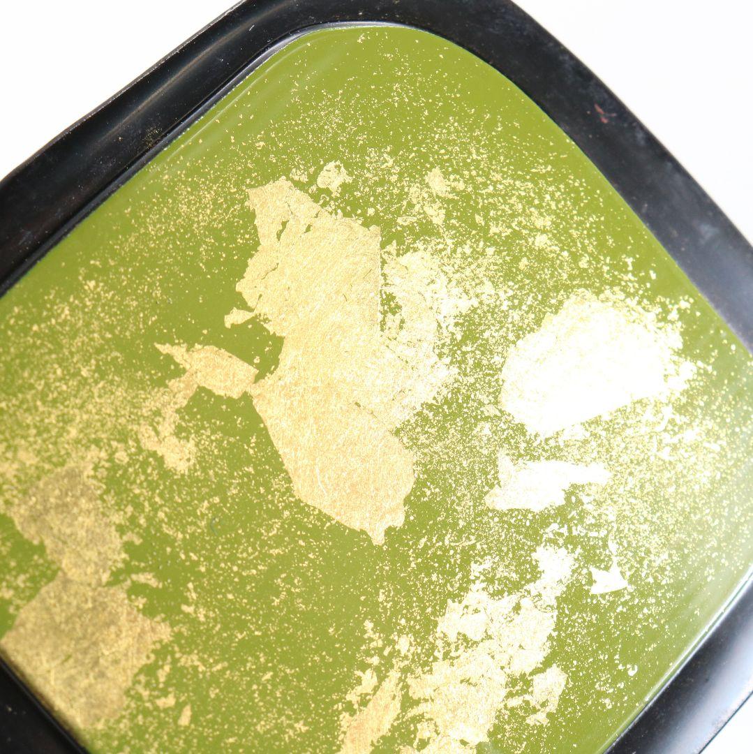 筑城筑良作 木の葉四方 薄茶器 茶道具 共箱　V926