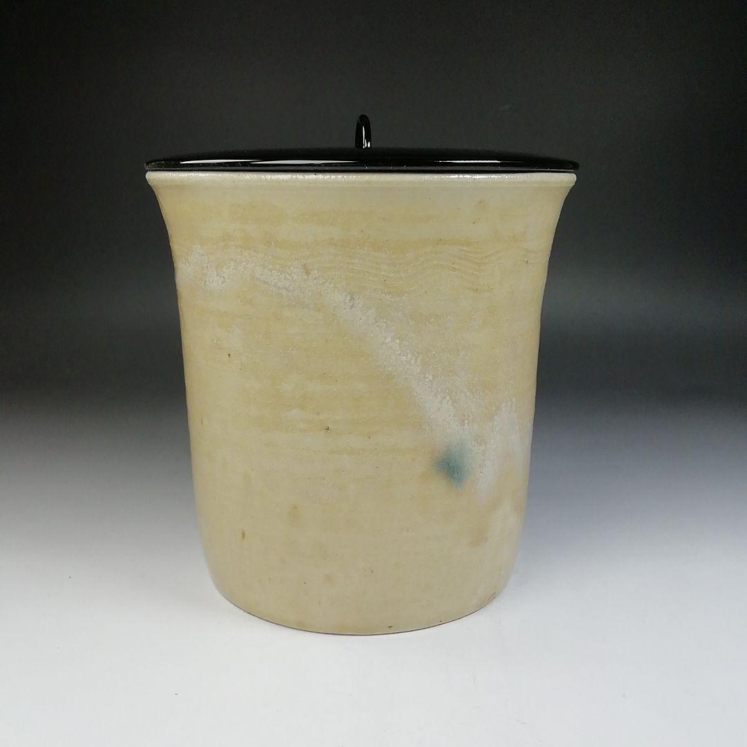 Ｔ６８８　水指　『黄瀬戸　棒ノ先』『加藤芳右衛門 造』　共箱　茶道具