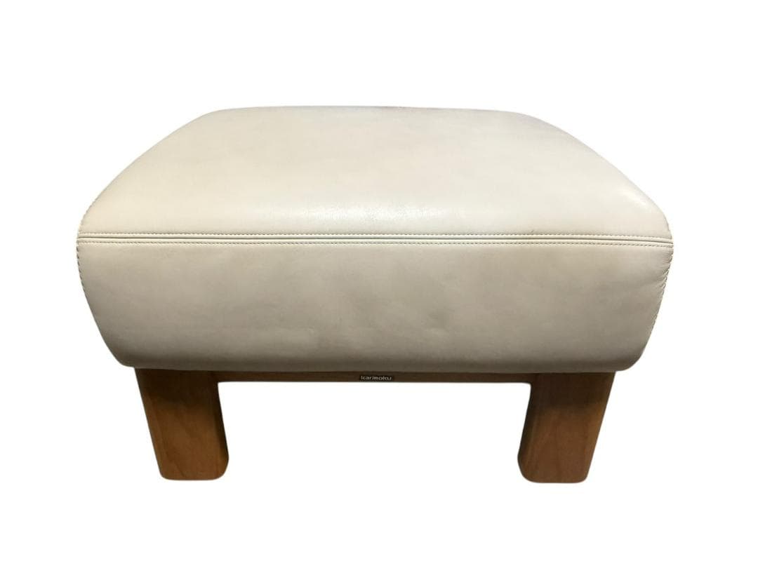 ◻karimoku カリモク オットマンのみ 本革張り ZU4856