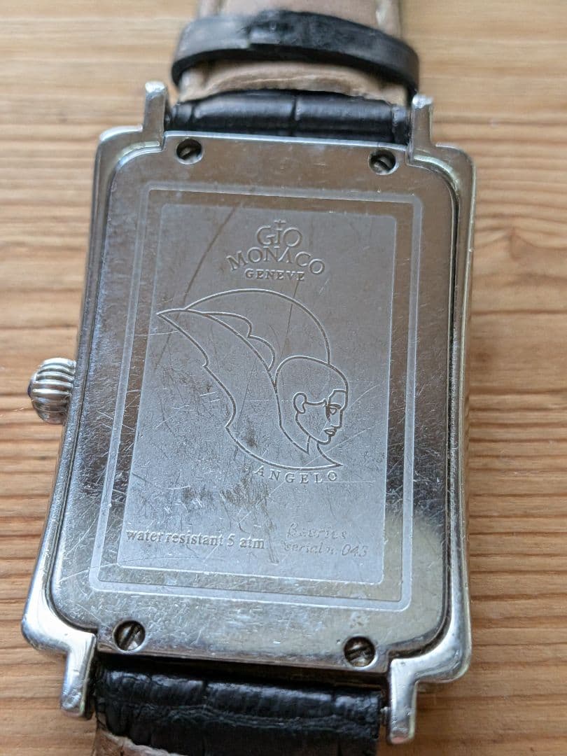GIO MONACO ジオモナコ クォーツ腕時計 シルバー/ブラック ジャンク