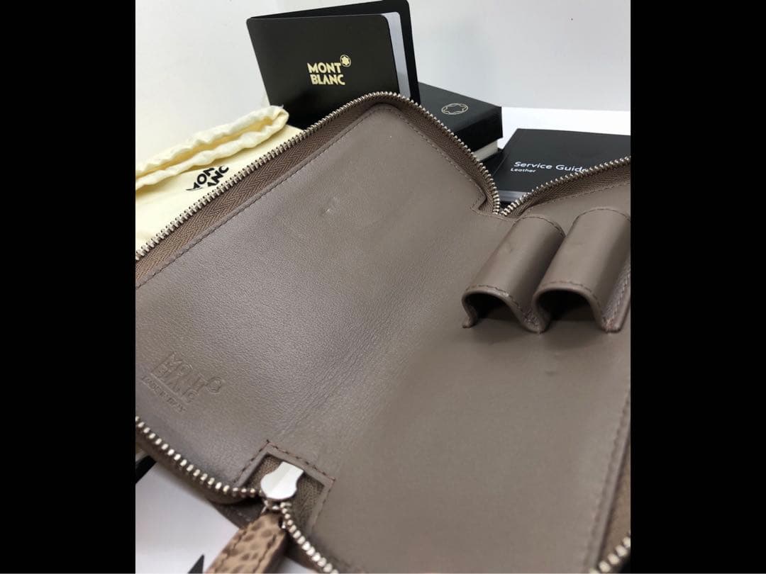 ⭐️モンブラン⭐️売切れの高品質アリゲーターデザイン・マイスター本革製ペンポーチ⭐️