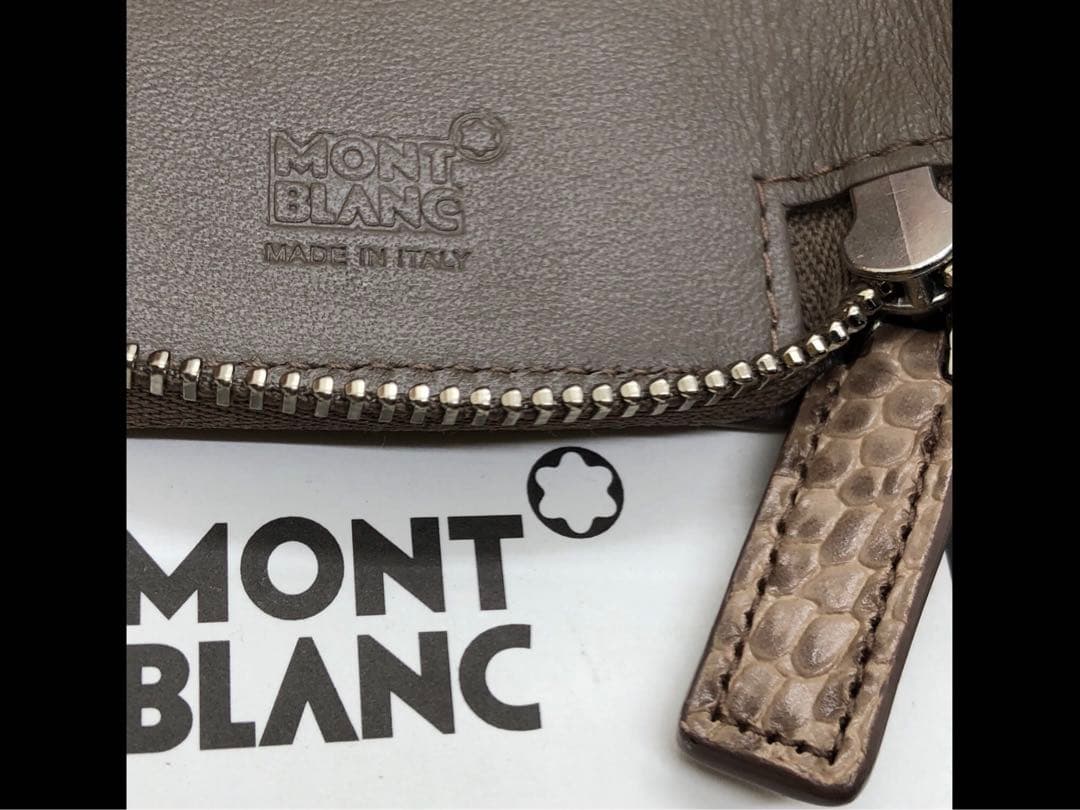 ⭐️モンブラン⭐️売切れの高品質アリゲーターデザイン・マイスター本革製ペンポーチ⭐️