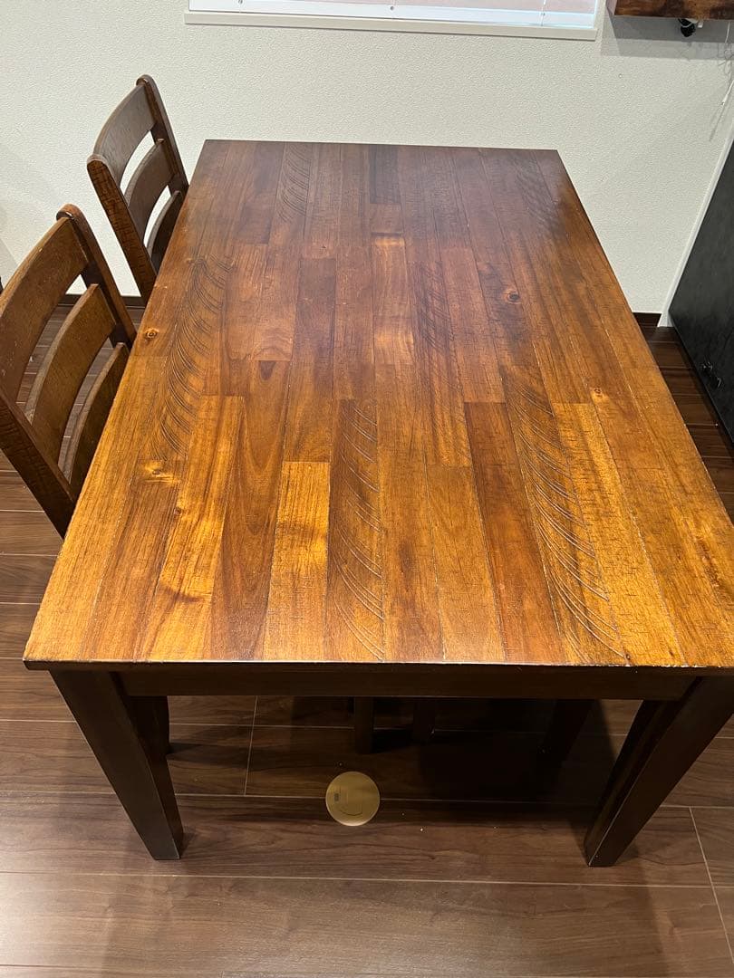 ◎値下げ◎収納付きダイニングテーブルセット＋　チェア2脚＋長椅子1