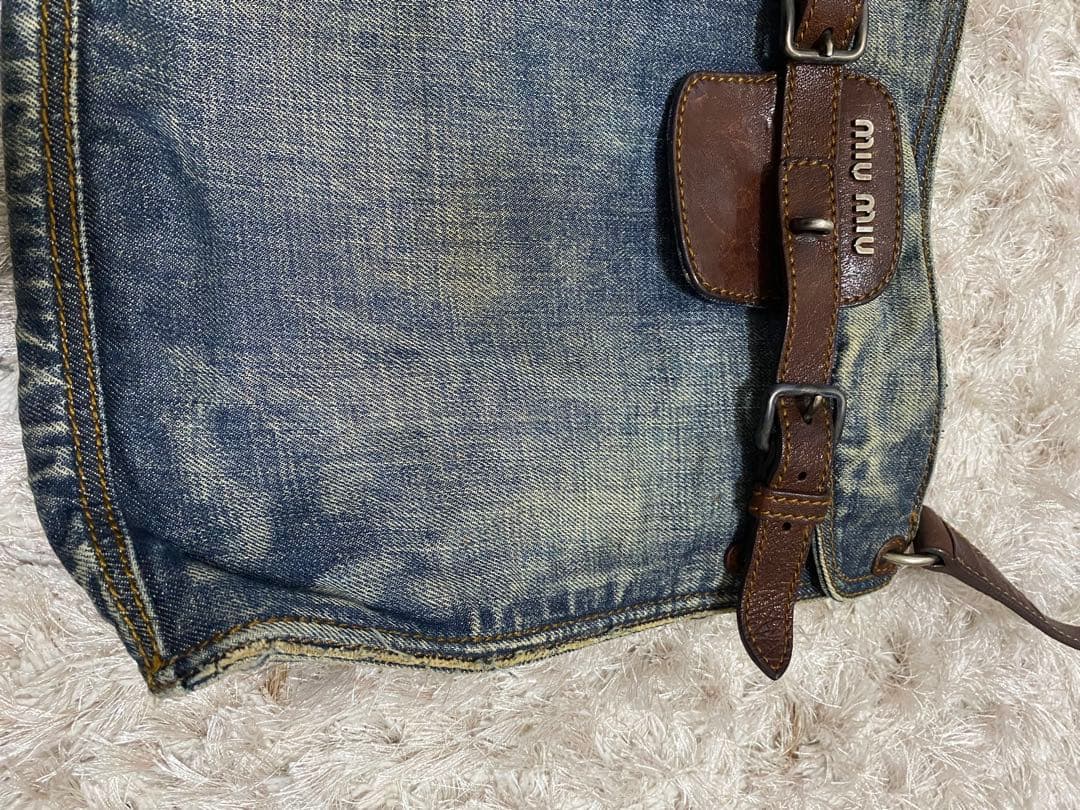 miu miu デニム　ショルダーバッグ