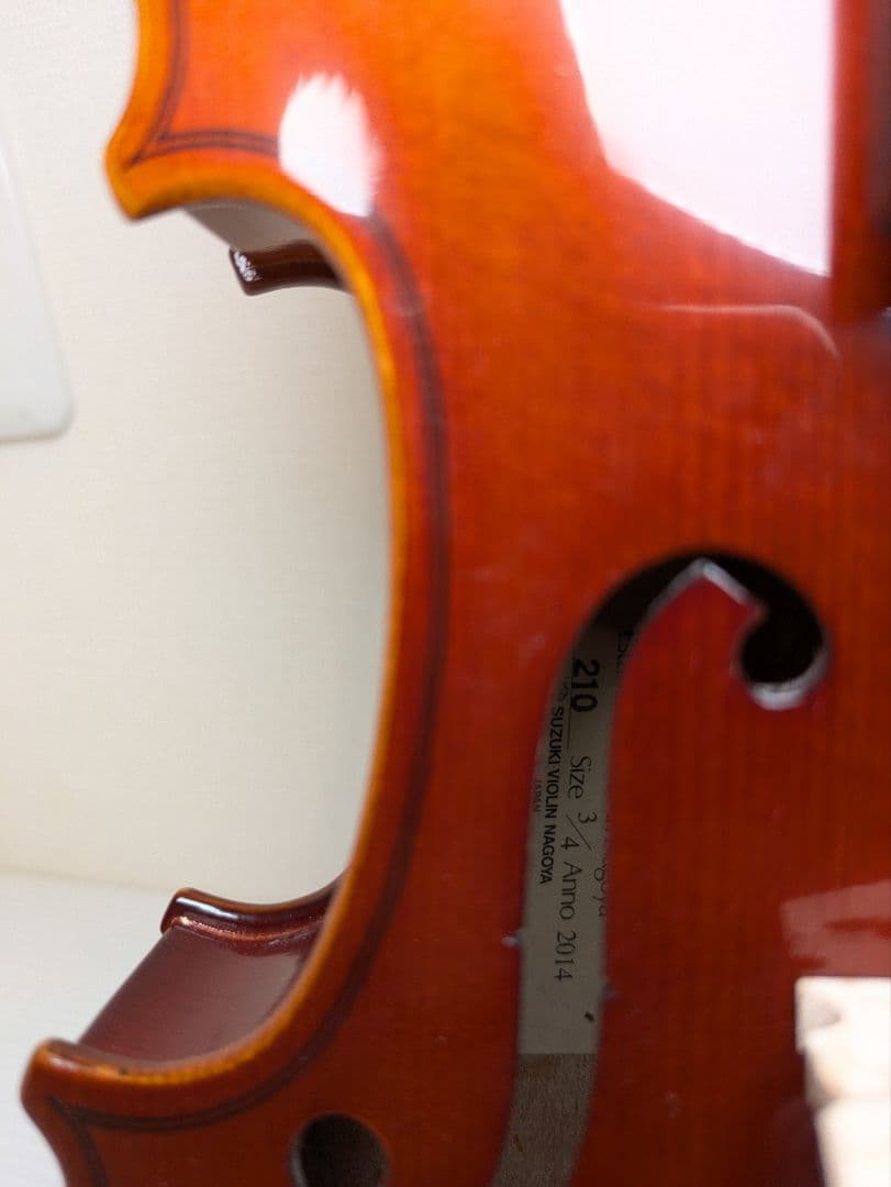 現状渡し SUZUKI スズキ バイオリン No.210 3/4 　2014