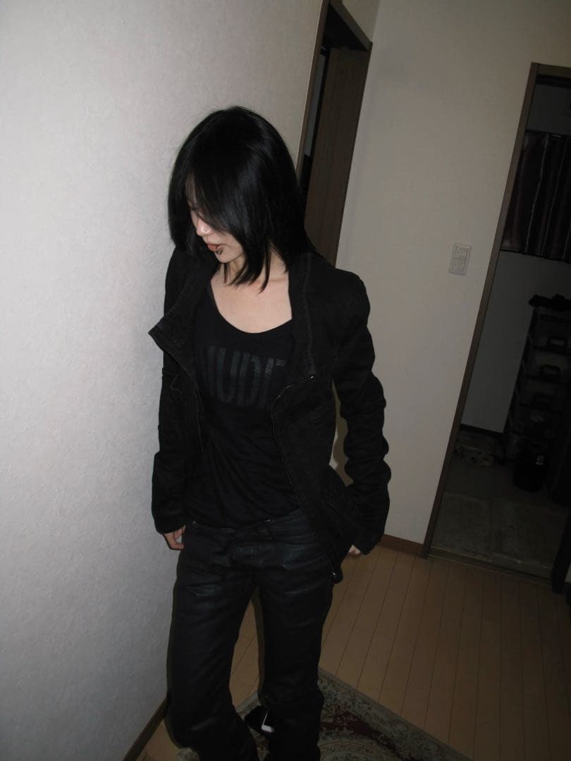 julius ユリウス　コーティング　デニムジャケットbk1