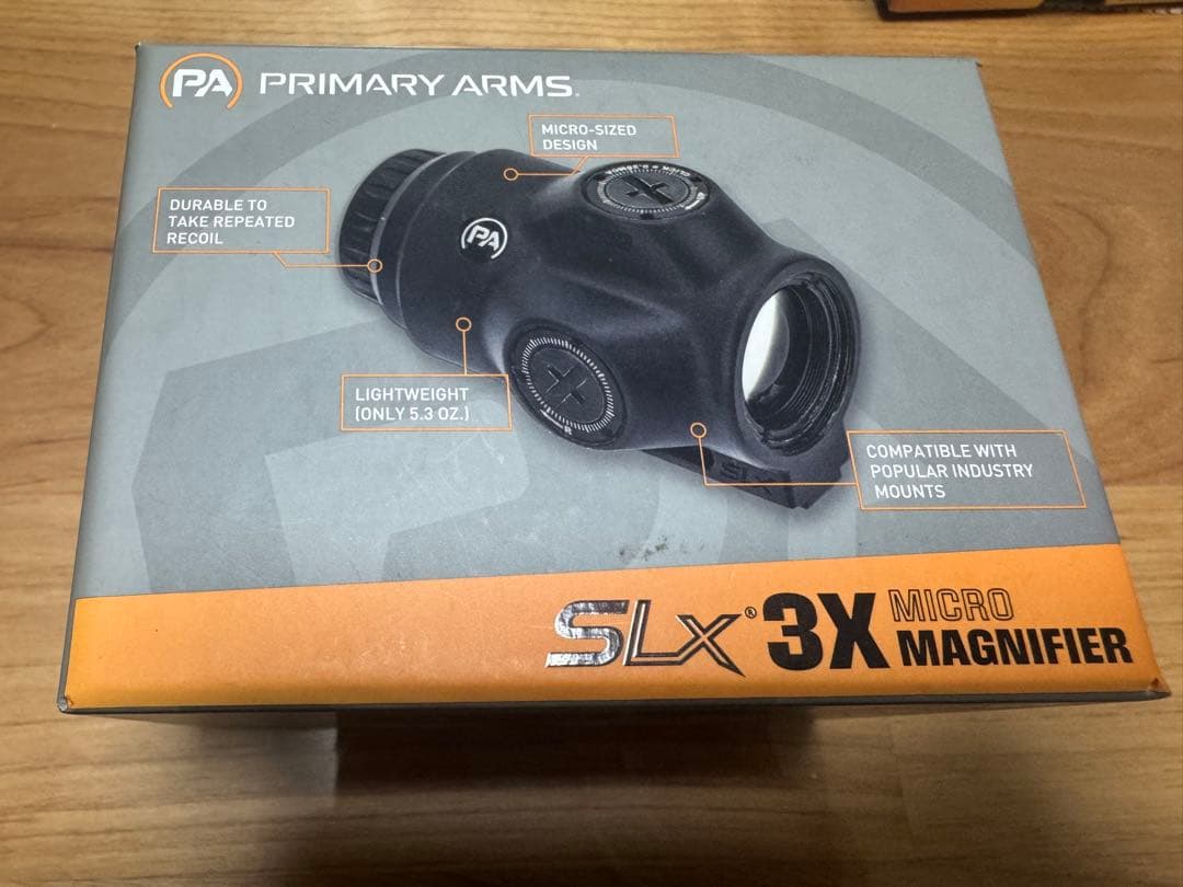 【実物】PRIMARY ARMS SLx 3Xマグニファイア　別売専用マウント付