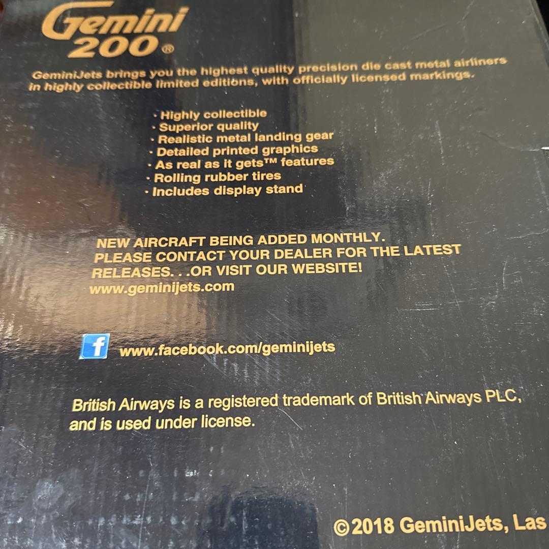 航空機・ヘリコプター Gemini Concorde British Airways 1:200
