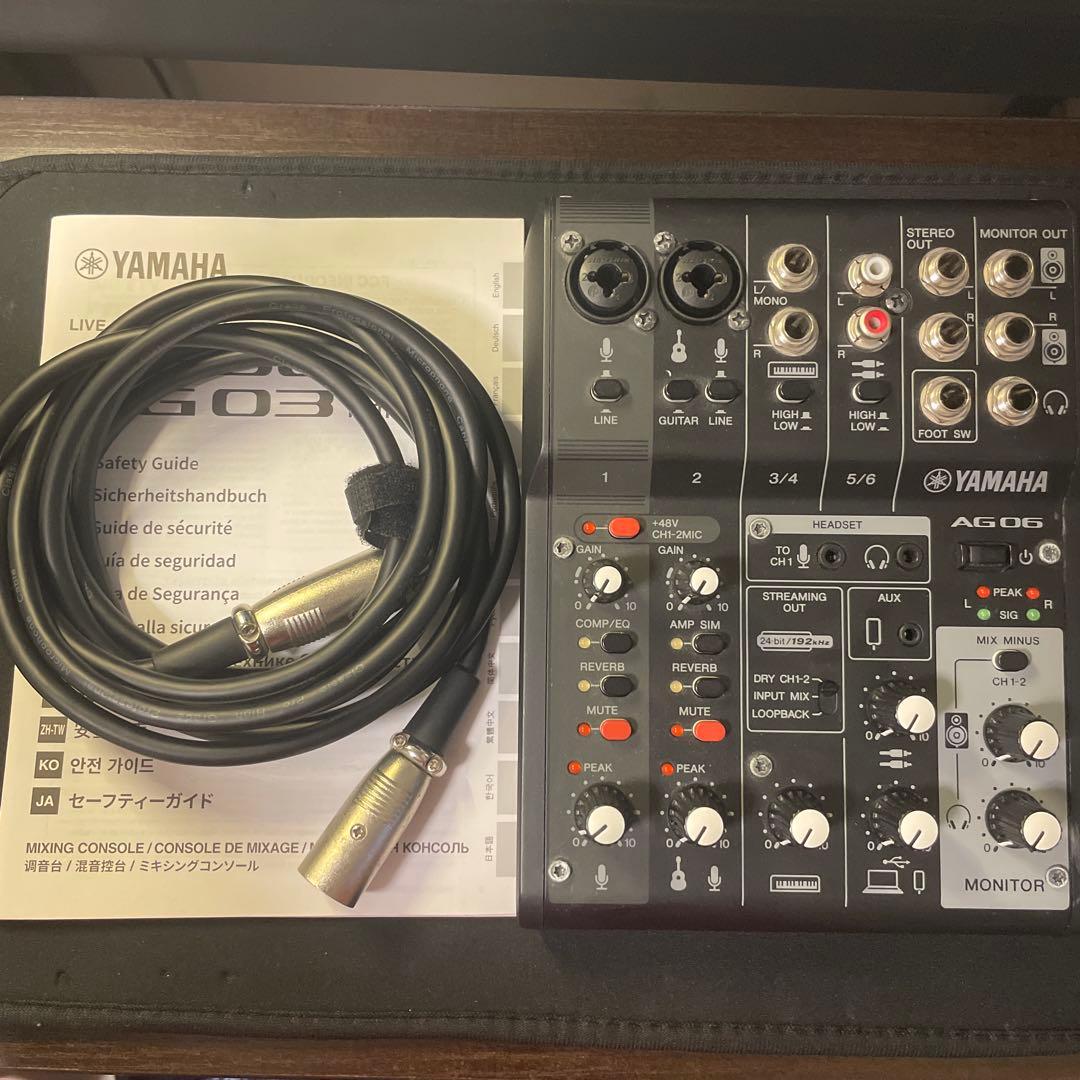 YAMAHA AG06 MK2➕XLR-XLR マイクケーブル