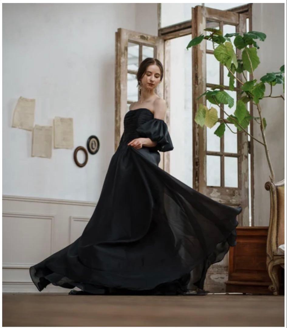 【せぶ】DRESS PRODUCTION 2wayパフスリーブドレス