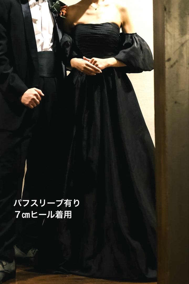 【せぶ】DRESS PRODUCTION 2wayパフスリーブドレス