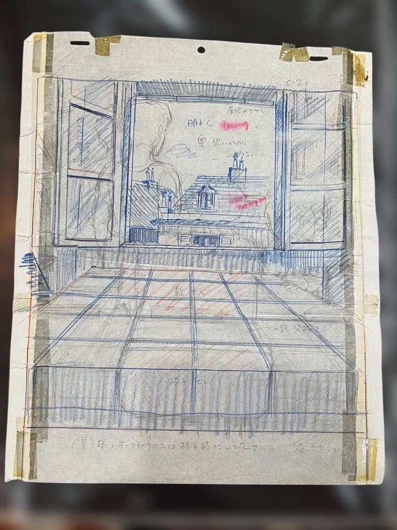 アニメ映画『母をたずねて三千里』 レイアウト　背景　原画