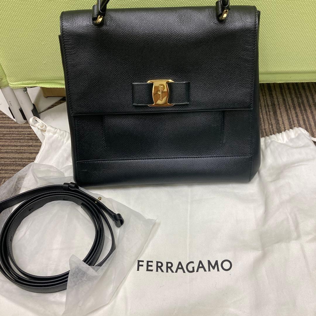 フェラガモ　2way レザー　バック