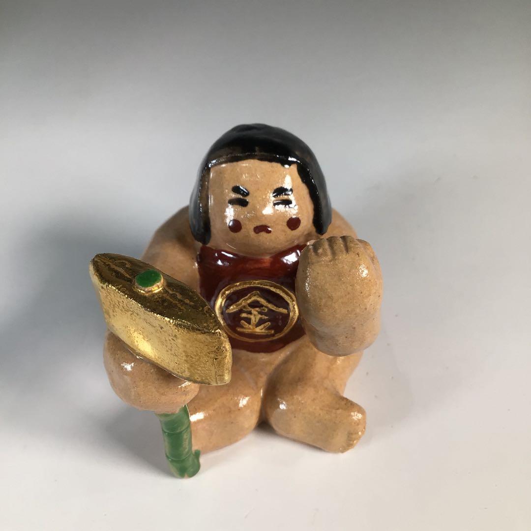 Ｎ９１２　蓋置　『一陶人窯　長谷川剛造』『金太郎蓋置』　共箱　茶道具