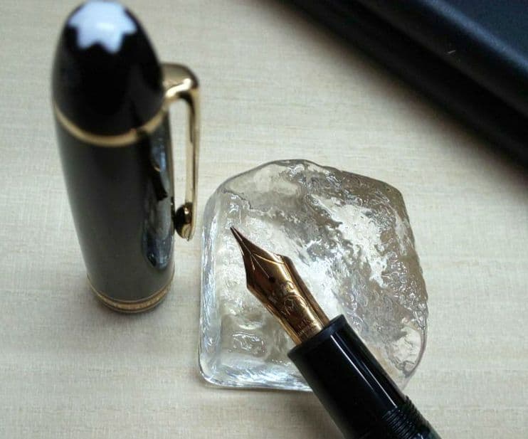 ジャンク品 軸折れ MONTBLANC 14k マイスターシュテュック 万年筆