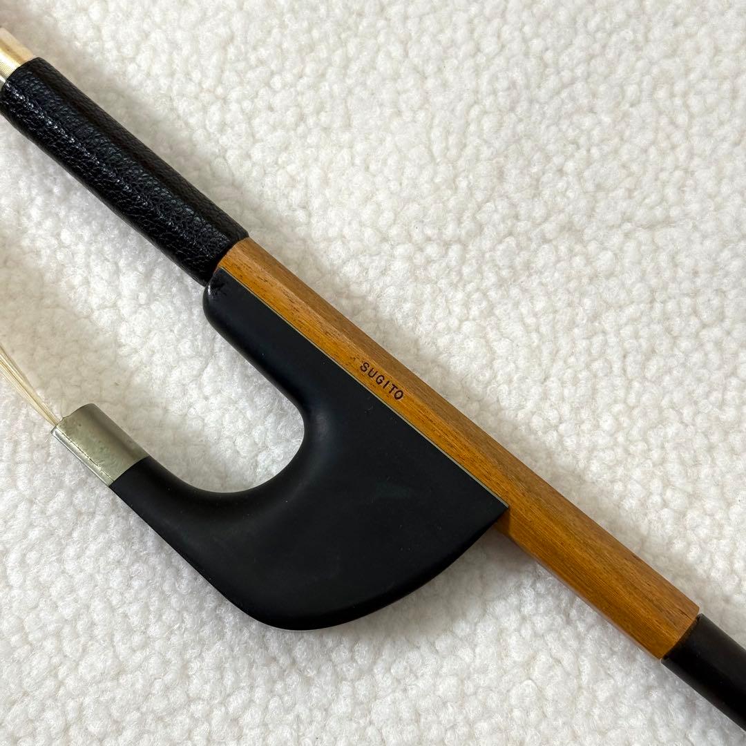 杉藤 SUGITO コントラバス弓 No.650 中古良品 箱付き