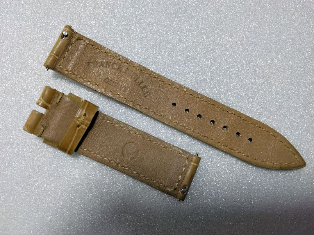【美品】 フランクミュラー 16mm 腕時計 ベルト 純正 正規 クロコ 902