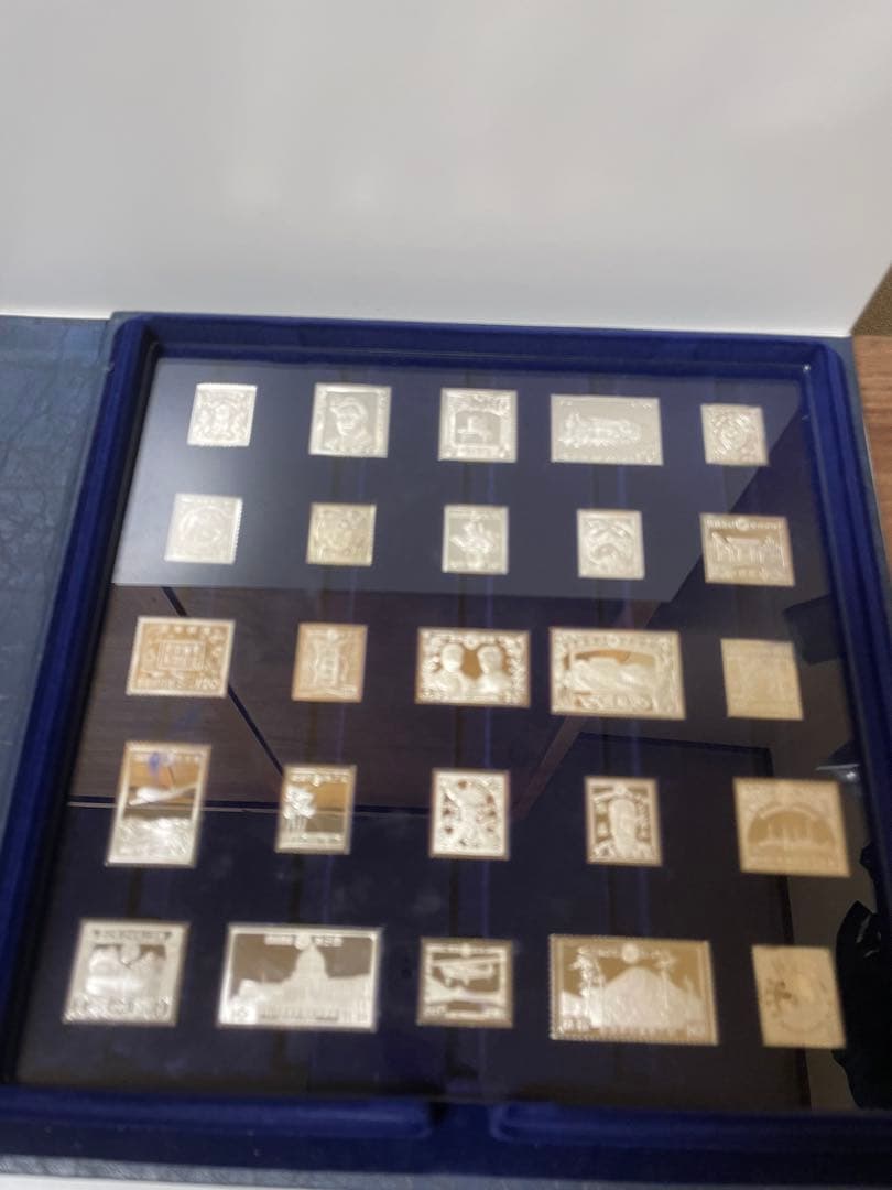 日本の偉大な切手　公式銀製プルーフ・コレクション　解説書バインダー付き