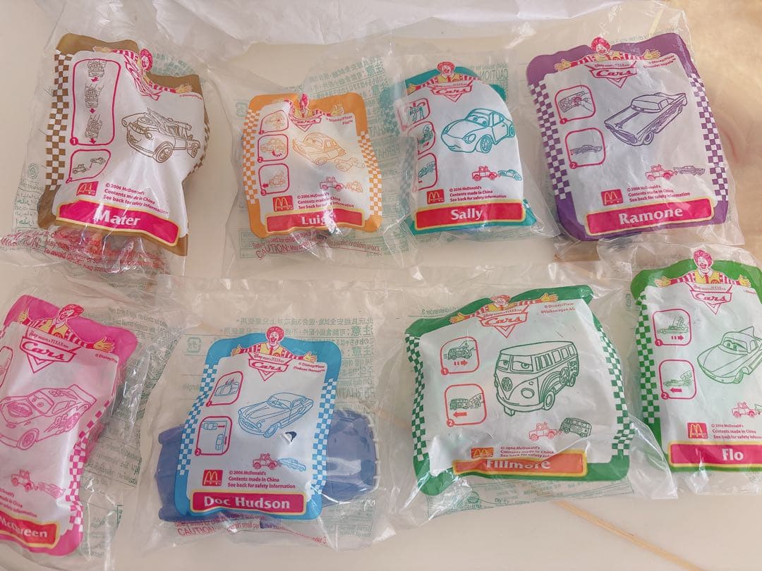 ハッピーセット カーズ 全種類8個セット