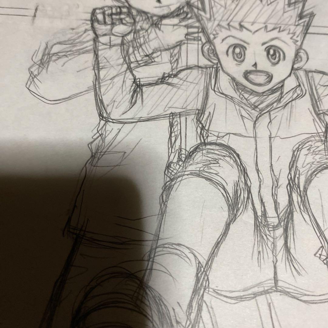 ハンター×ハンター ラフ画と下敷き