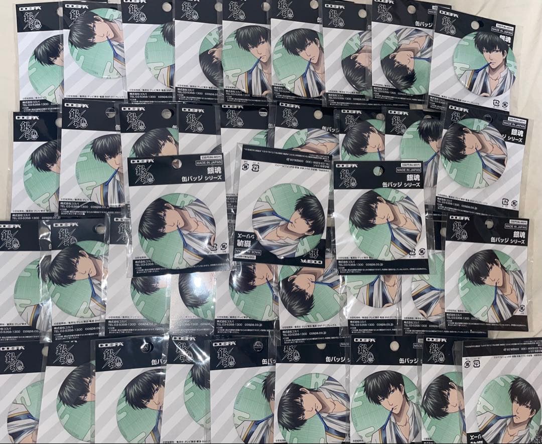 銀魂 土方十四郎缶バッジ 39個