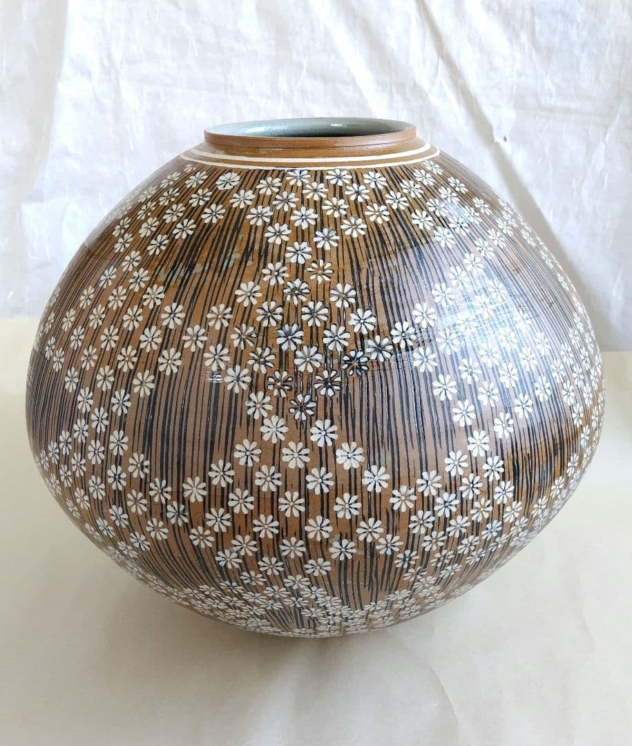 菱形文象嵌大壷 (未使用 新品同様)